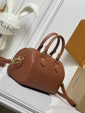 Brown Monogram Dome Satchel Handbag - Women Bags